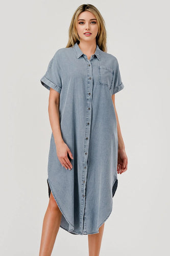 The Denim Midi Dress