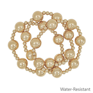 The Veronica 3 pc Bracelet Set (Gold)