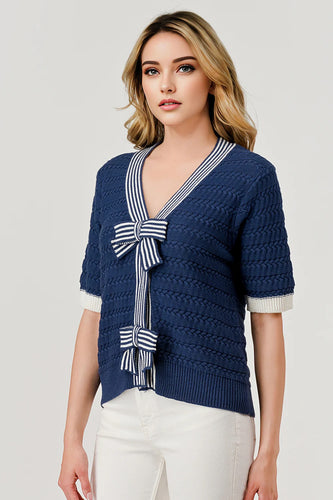 The Bow Bow Cardigan Top