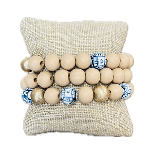 The Cove Wooden Bracelet Set