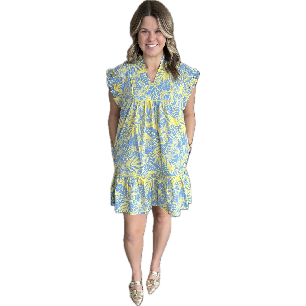 The Miriam Mini Dress (Blue)