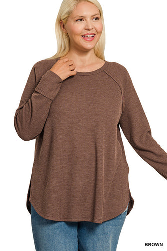 The Nora Long Sleeve Top (Plus Size)