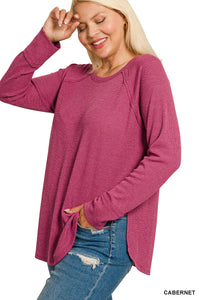 The Nora Long Sleeve Top (Plus Size)