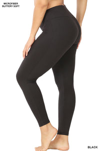 Premium Microfiber Leggings (Plus Size)