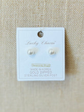 Load image into Gallery viewer, Dipped Pearl Earrings (Medium)