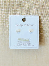 Load image into Gallery viewer, Dipped Pearl Earrings (Small)