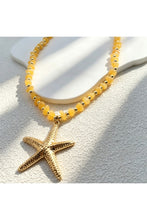 Load image into Gallery viewer, Starfish Beaded Necklace