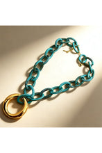 Load image into Gallery viewer, Colorful Resin Chain Necklace with Pendant