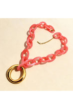 Load image into Gallery viewer, Colorful Resin Chain Necklace with Pendant