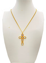 Load image into Gallery viewer, Crystal Cross Necklace
