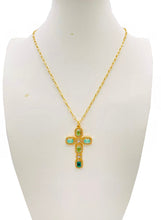 Load image into Gallery viewer, Crystal Cross Necklace