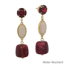 Load image into Gallery viewer, Crystal and Resin Earrings