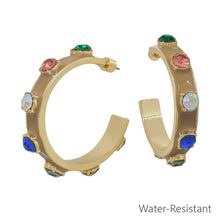 Load image into Gallery viewer, Epoxy Hoop Earrings