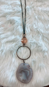 Princess Gray Agate Necklace