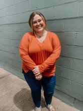 Load image into Gallery viewer, Sally V-neck Long Sleeve Top