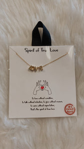 Spirit of True Love Card Necklace