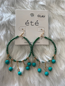 Clay drop earrings